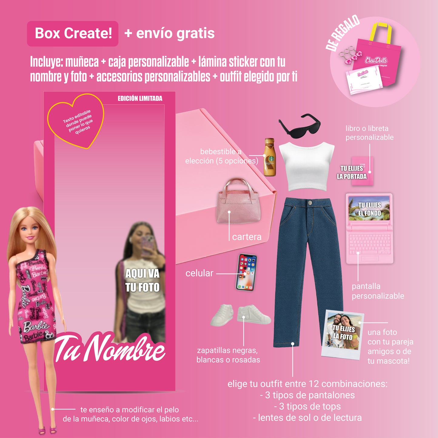 BOX CREATE + muñeca