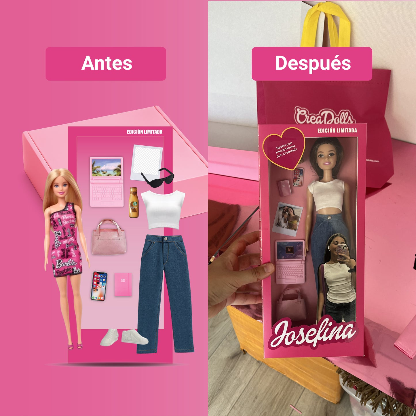 BOX CREATE + muñeca