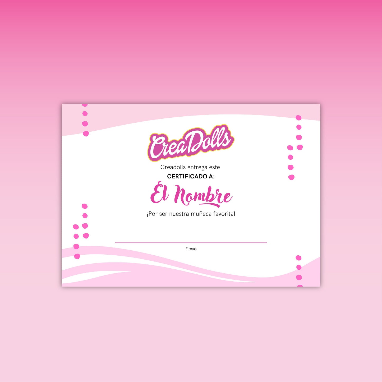 Certificado Creadolls